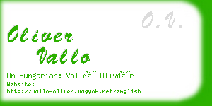 oliver vallo business card